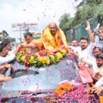 भाजपा किसान मोर्चा के प्रदेश अध्यक्ष के प्रथम आगमन पर कानपुर में ऐतिहासिक स्वागत
